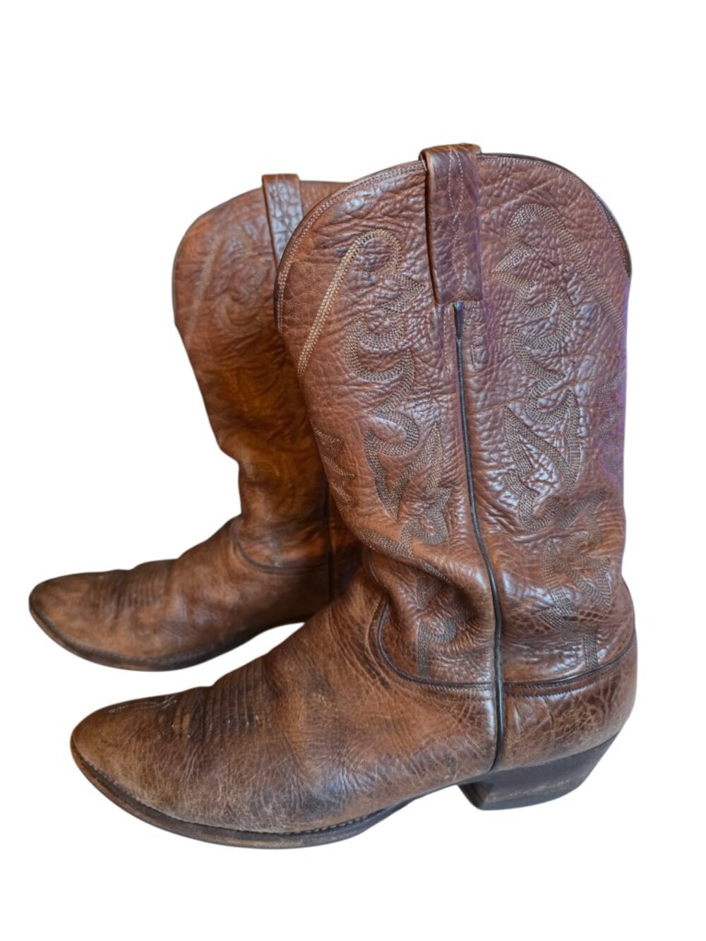 Vintage Lucchese Classics Mens Western Brown Boots Sz 10.5 E